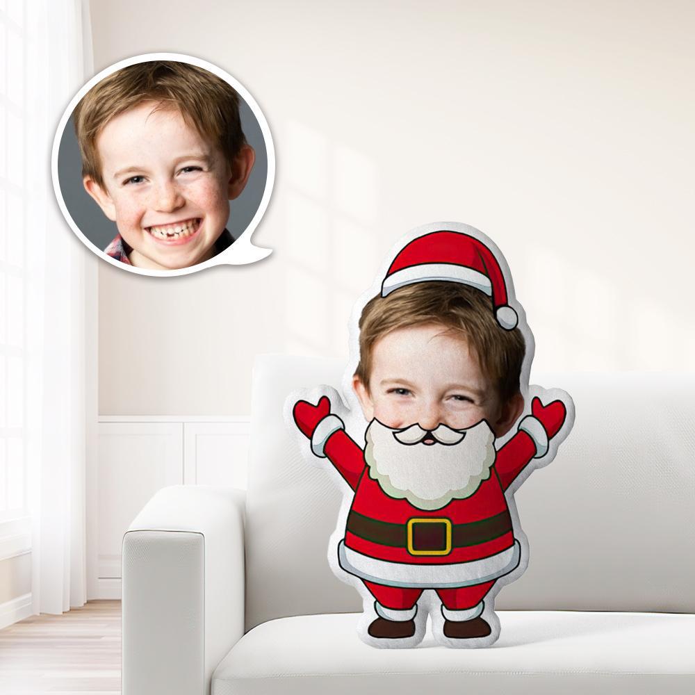 Personalized Photo My Face Throw Pillow Custom Baby Face Minime Throw Pillow Unique Christmas baby with beard Santa Throw Pillow A Truly Meaningful Christmas Gift