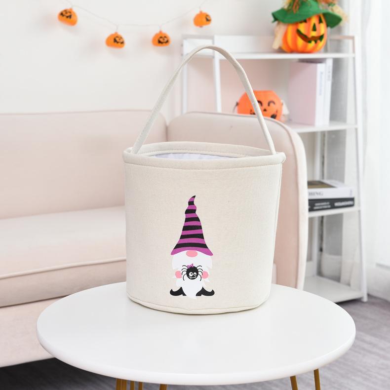 Trick or Treat Bucket Halloween Basket Monogram Trick or Treat Halloween Bag - auphotoblanket