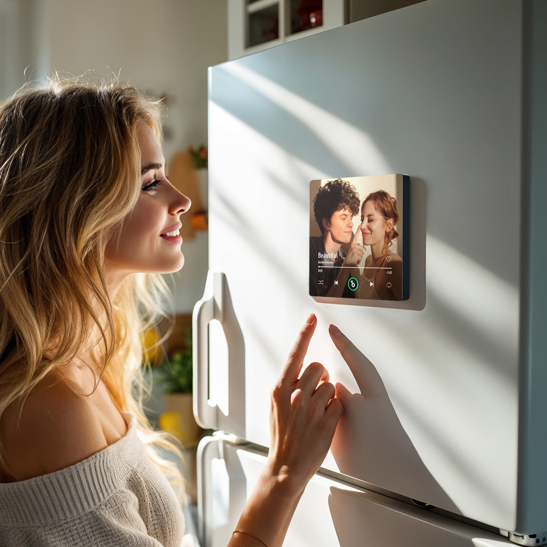 Custom Music Fridge Magnet Personalized New 4.0 Upgrade Photo Colorful Album Fridge Magnet Music Wall Photo Sticker That Can Be Played - auphotoblanket