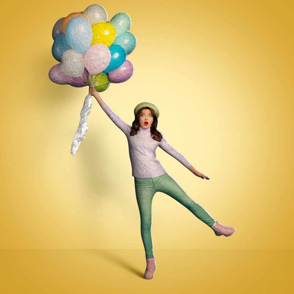 Custom Mini Me Doll with Full Body Photo  Flexible Arms & Legs Funny Gag Gift - auphotoblanket