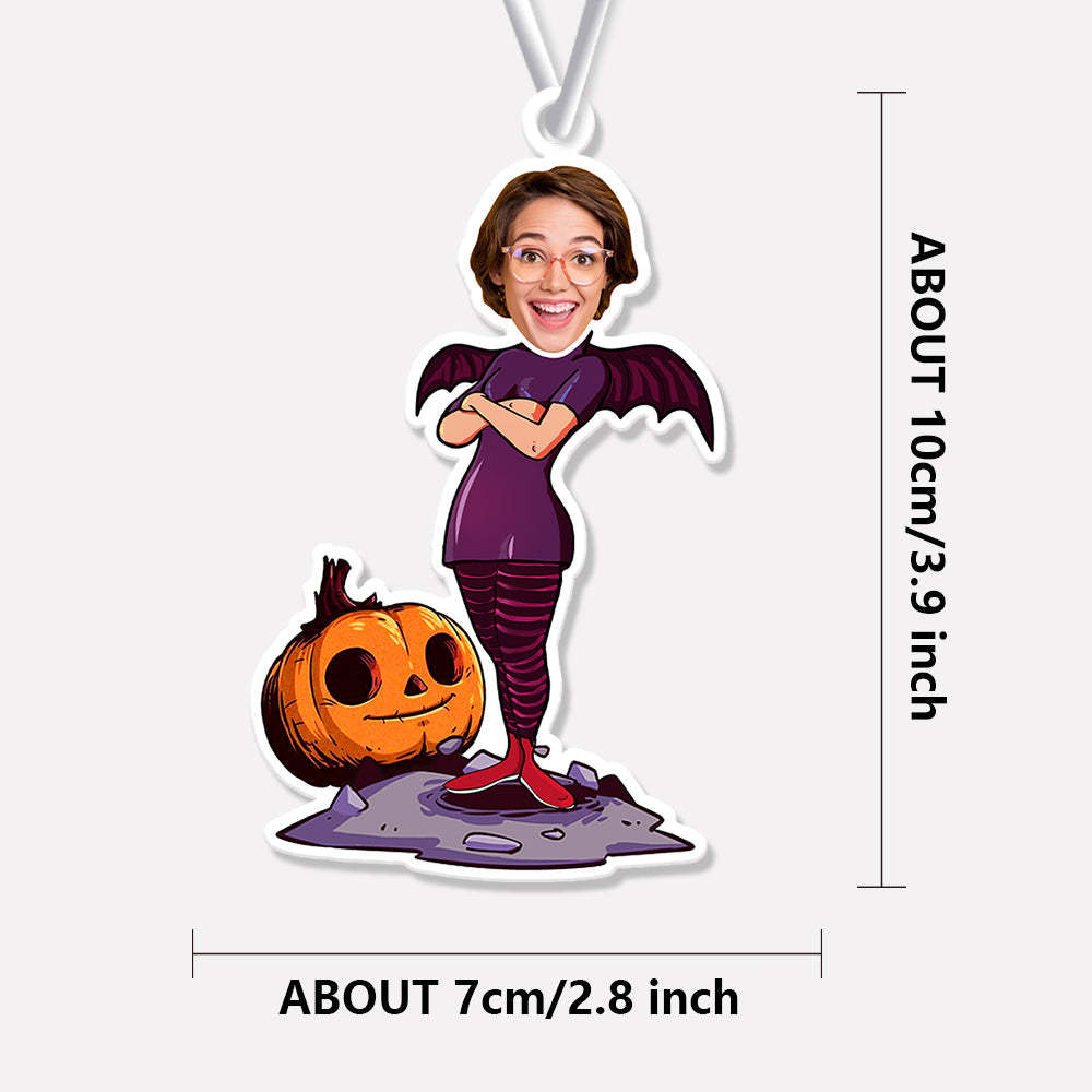 Custom Halloween Car Air Freshener Funny Rearview Mirror Ornament for Halloween Gift - mycustomtirecover