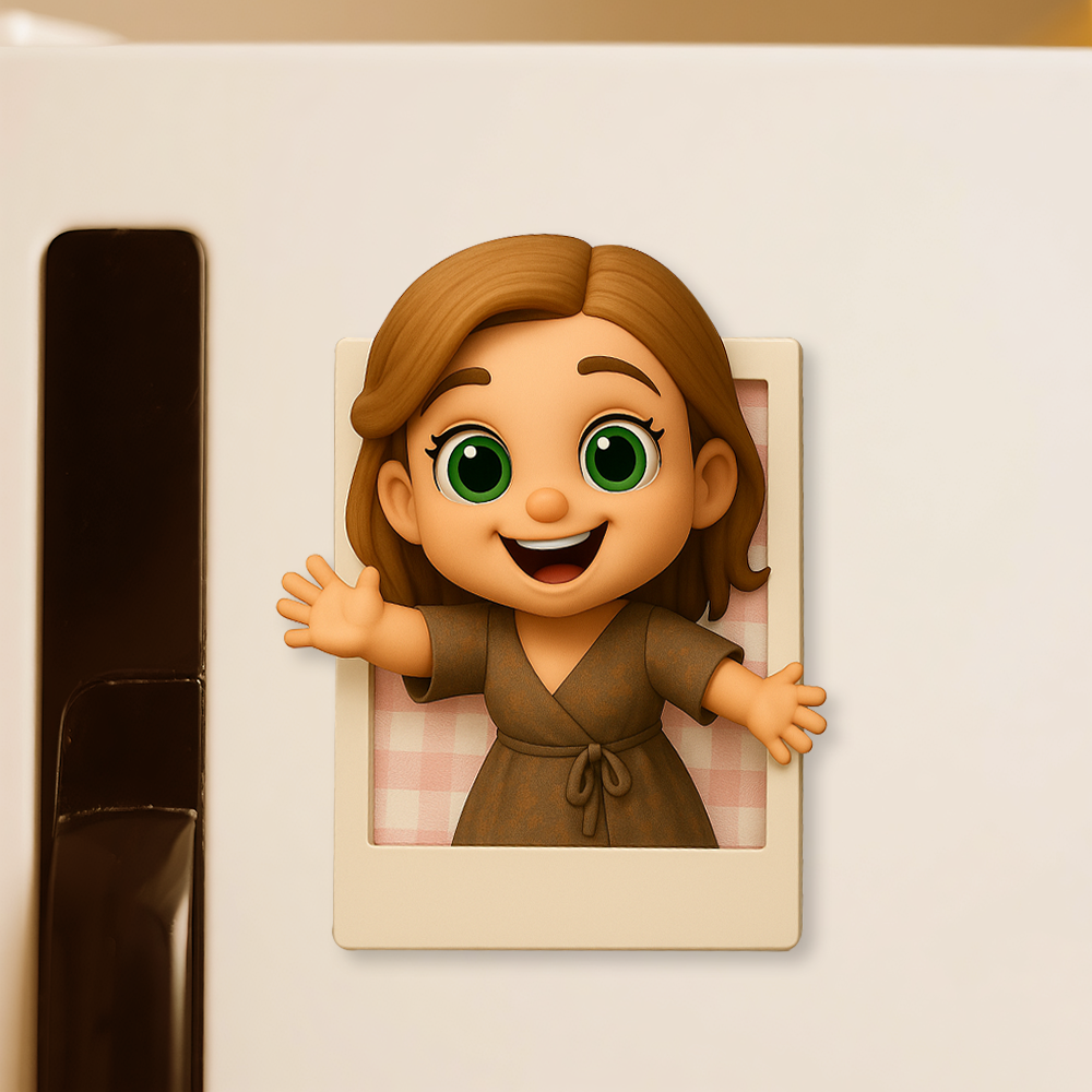 Personalized 3D Cartoon Character Magnet from Picture Custom Magnetic Decoration Gift Idea - auphotoblanket