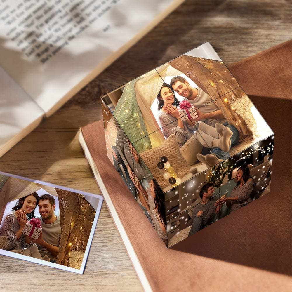 Custom Rubic's Cube Infinity Photo Cube Home Decoration To My Wife - auphotoblanket