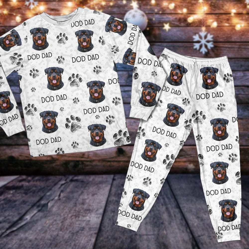 Custom Photo With Paw For Dog Lovers Sleepwear - auphotoblanket