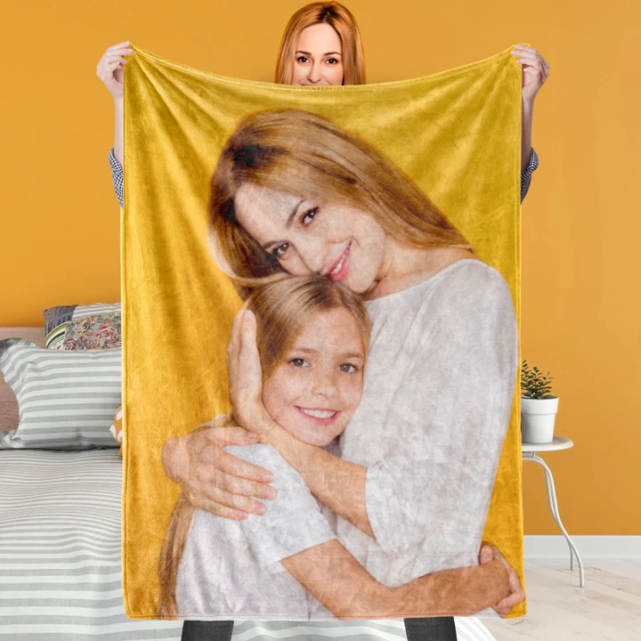 The Gift For Mother Personalised Photo Blankets Custom Blankets