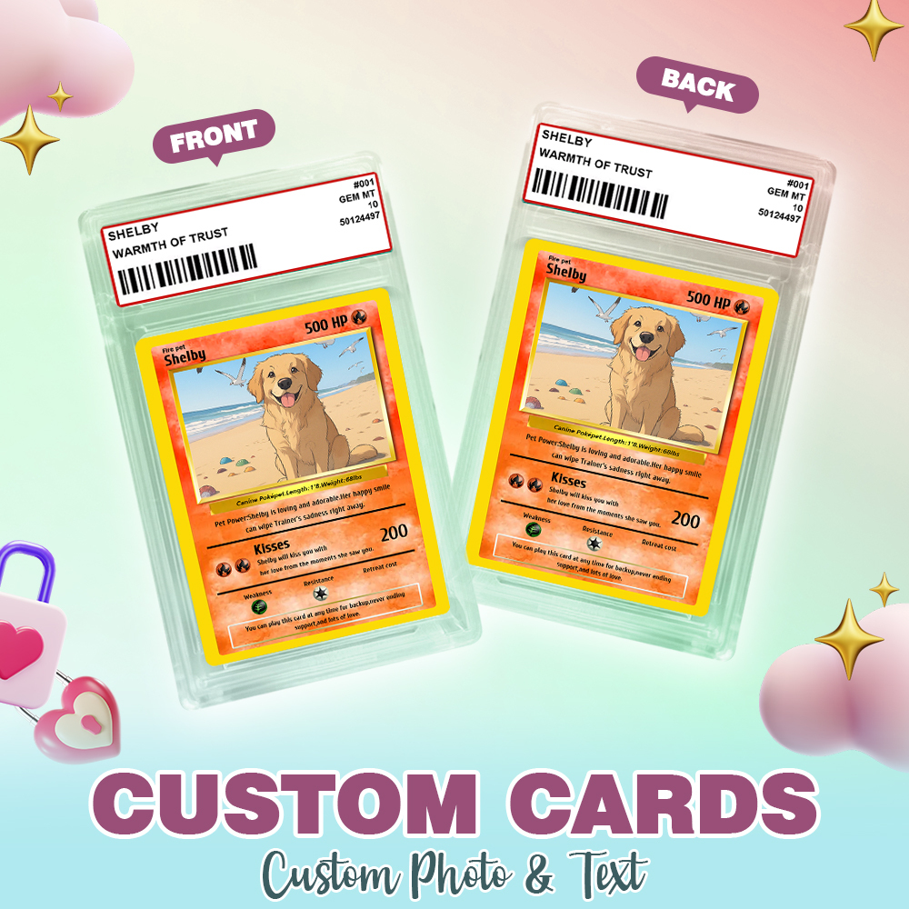 Custom Anime Acrylic Card Personalized Love Gift for Anniversary, Valentine's Day or Birthday - auphotoblanket