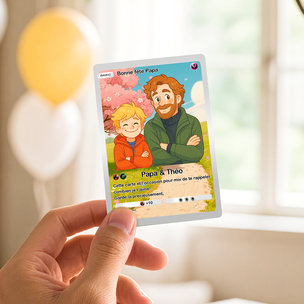 Custom Anime Acrylic Card Personalized Love Gift for Anniversary, Valentine's Day or Birthday - auphotoblanket