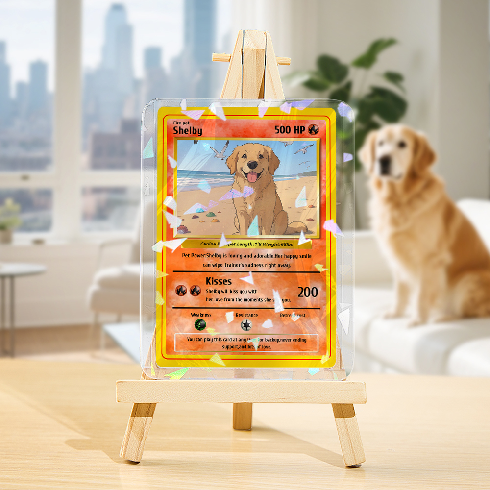 Custom Anime Acrylic Card Personalized Love Gift for Anniversary, Valentine's Day or Birthday - auphotoblanket
