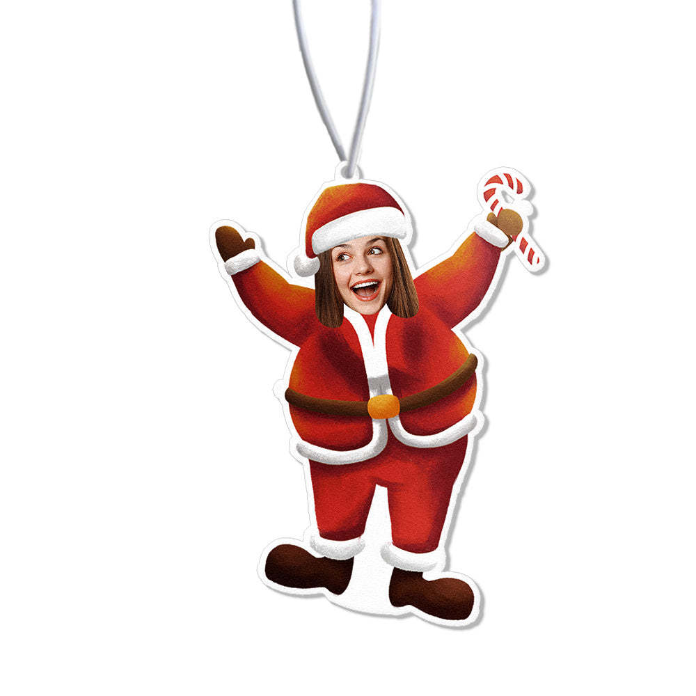 Custom Christmas Car Air Freshener Rearview Mirror Ornament Funny Air Freshener Gifts for Christmas - mycustomtirecover