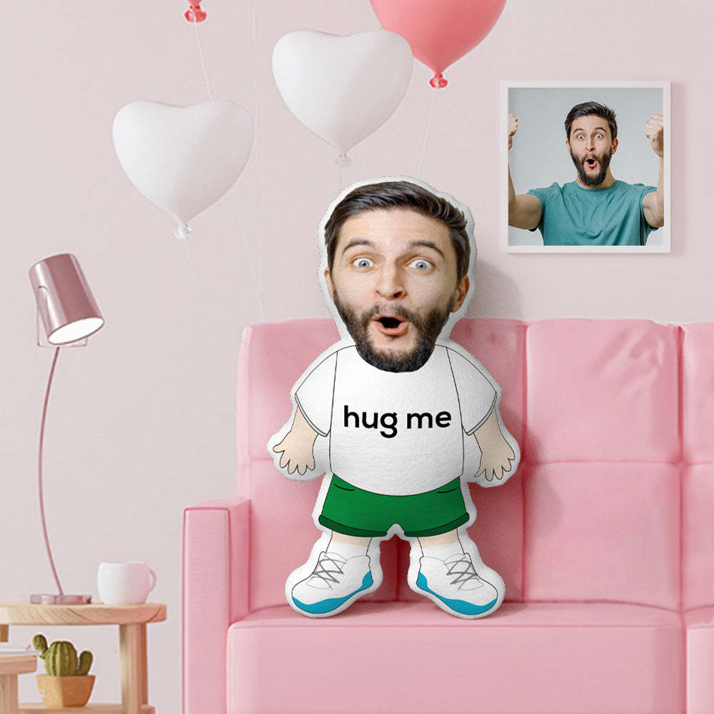 HUG ME Cushion Custom Face Pillow Personalized Photo Pillow Female Magician Doll Custom MinIMe Pillow Gifts for Mum