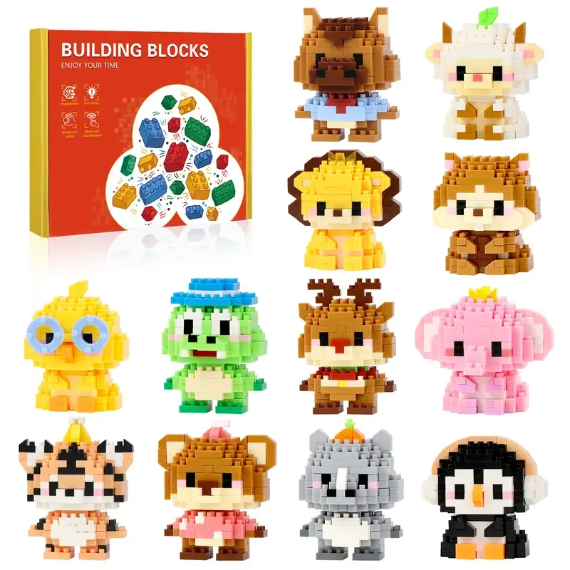 12/24 Days Christmas Advent Calendar Mini Building Blocks Cute Christmas The Best of Creative Gift