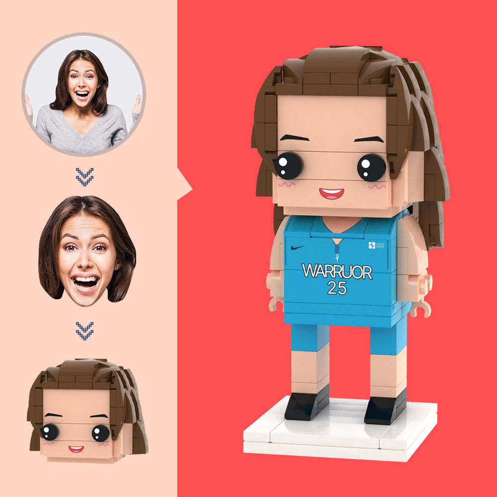 Customized Head Athletes Figures Small Particle Block Toy Customizable Brick Art Gifts - auphotoblanket