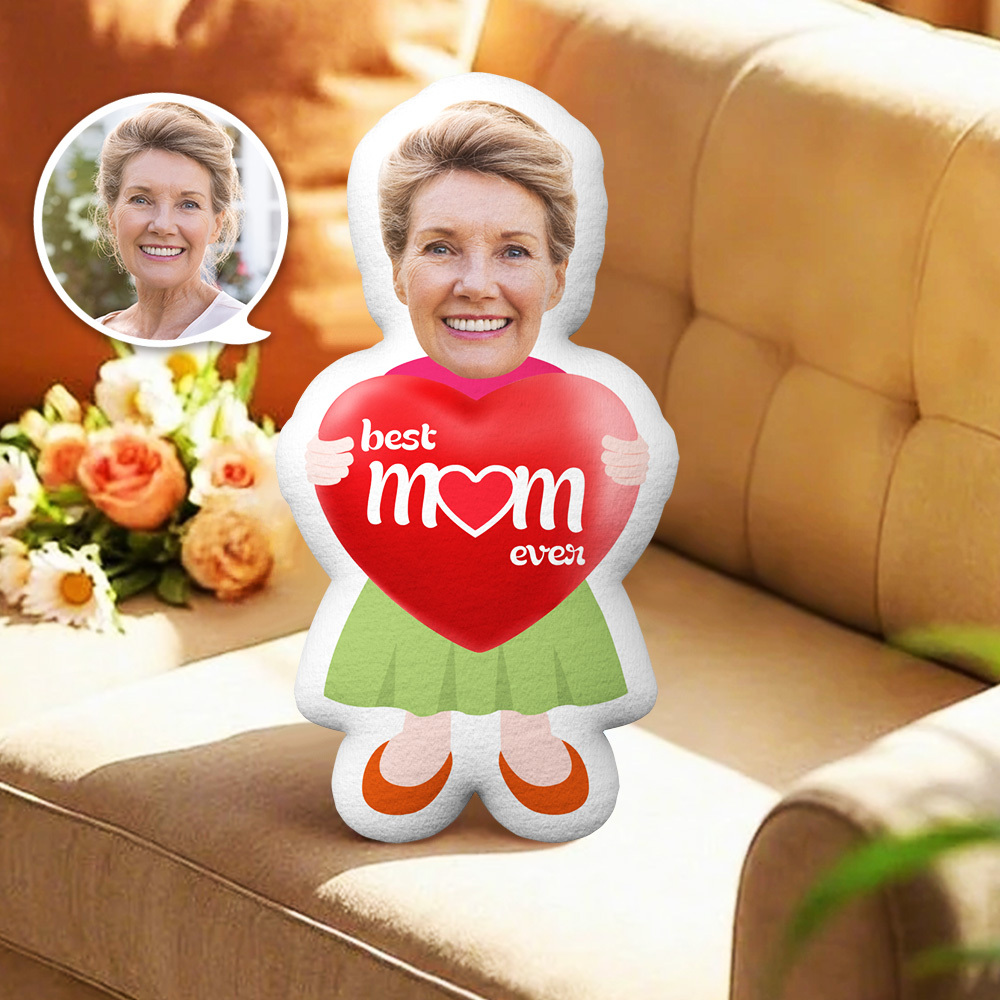 Best Mom Ever Custom Face Pillow Personalized Photo Pillow Mother's Day Gifts