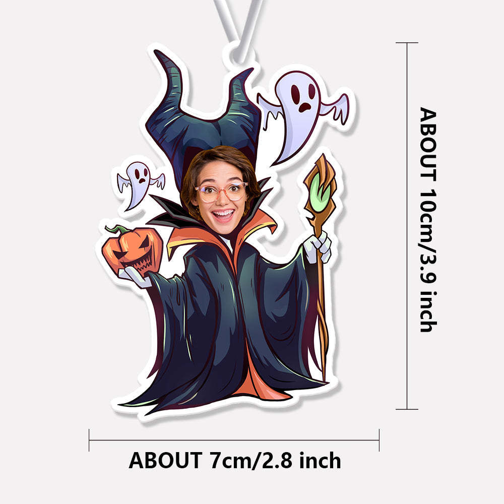 Custom Halloween Car Air Freshener Funny Rearview Mirror Ornament for Halloween Gift - mycustomtirecover