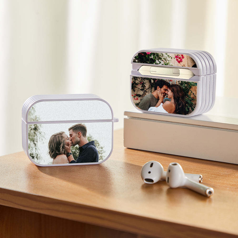 Personalized Photo Headphone Case Airpods 1/2 Pro Earphone Case Custom Picture Gift For Him/Her - auphotoblanket