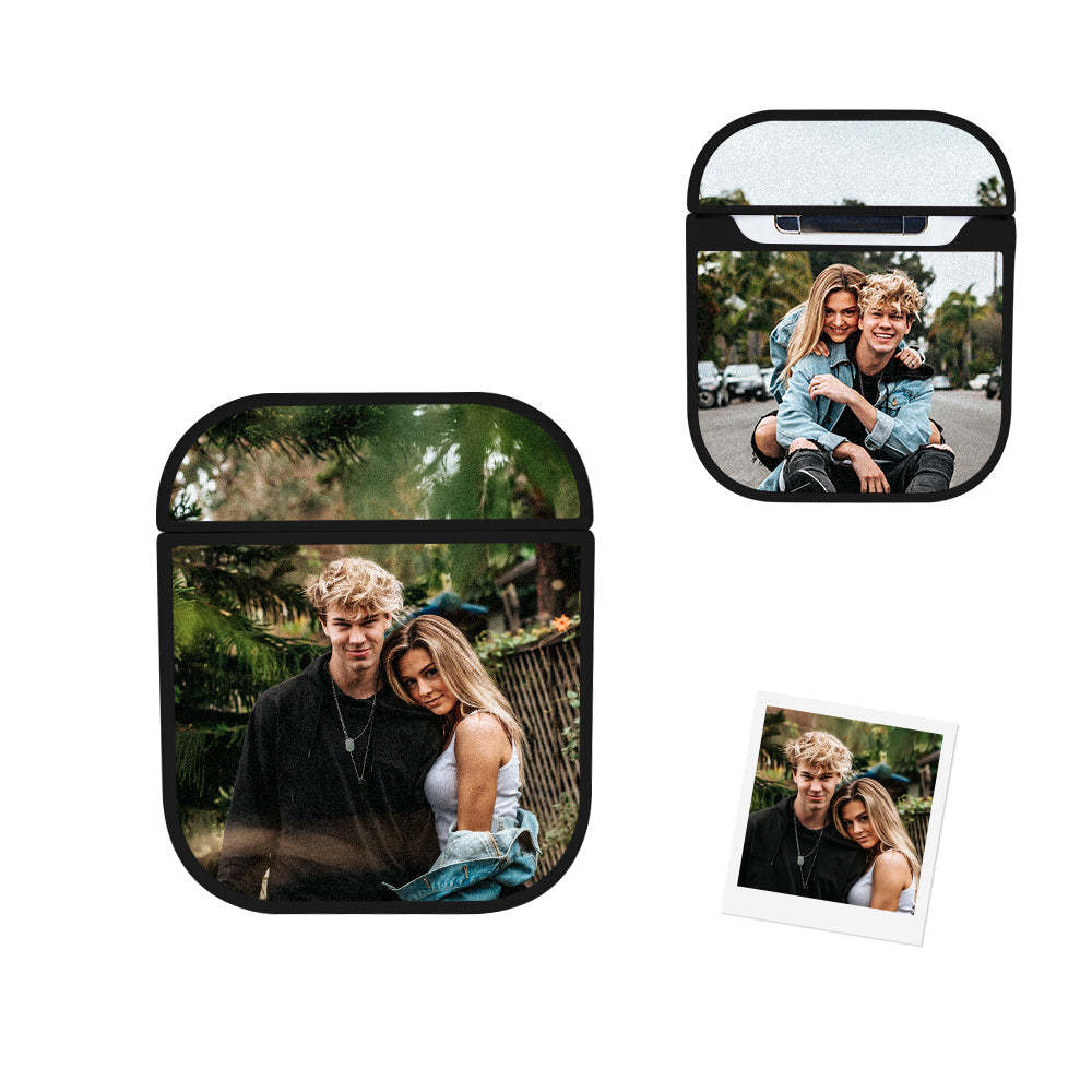Personalized Photo Headphone Case Airpods 1/2 Pro Earphone Case Custom Picture Gift For Him/Her - auphotoblanket