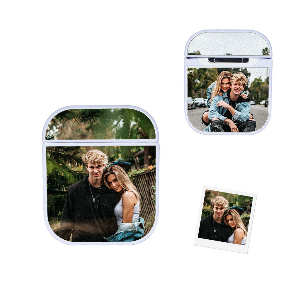 Personalized Photo Headphone Case Airpods 1/2 Pro Earphone Case Custom Picture Gift For Him/Her - auphotoblanket
