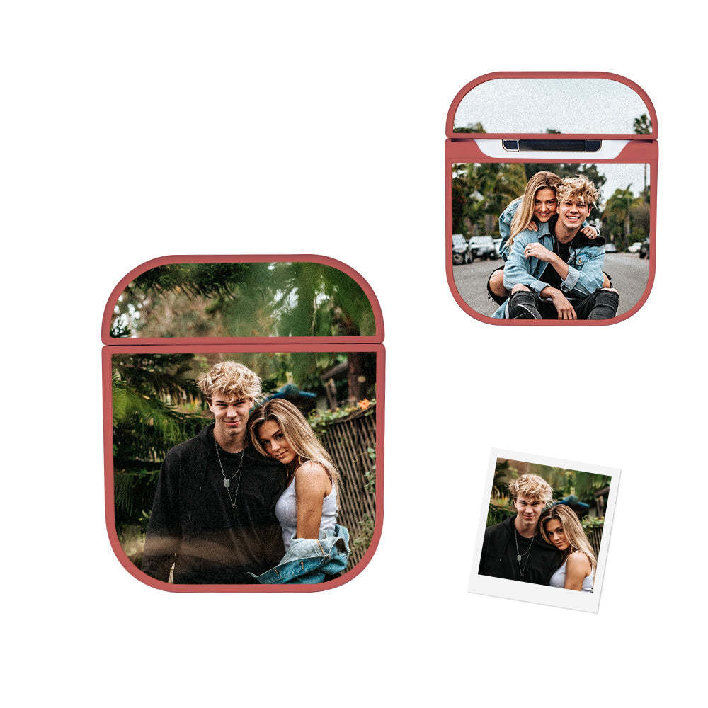 Personalized Photo Headphone Case Airpods 1/2 Pro Earphone Case Custom Picture Gift For Him/Her - auphotoblanket