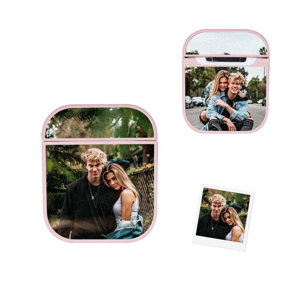 Personalized Photo Headphone Case Airpods 1/2 Pro Earphone Case Custom Picture Gift For Him/Her - auphotoblanket