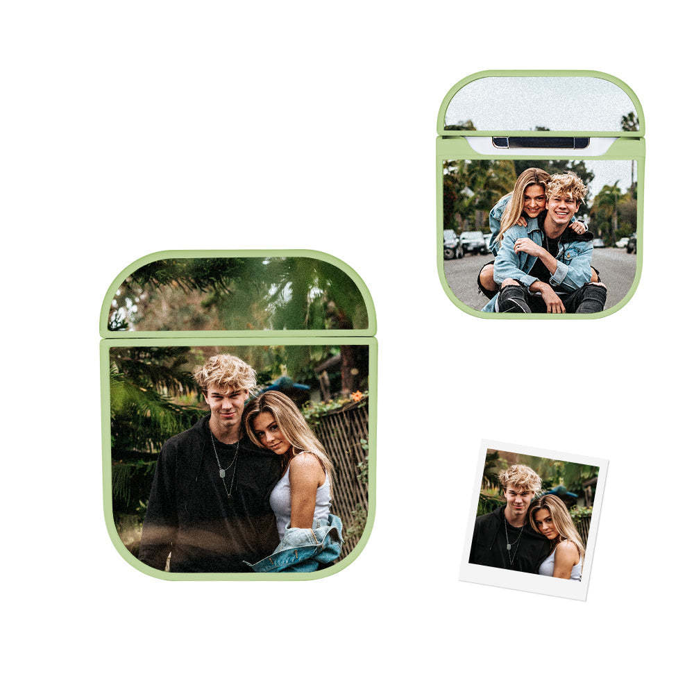 Personalized Photo Headphone Case Airpods 1/2 Pro Earphone Case Custom Picture Gift For Him/Her - auphotoblanket