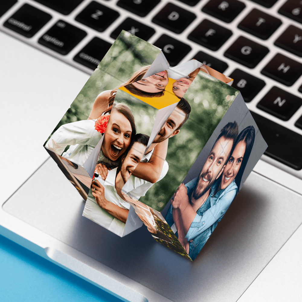 Photo Engraved Rubic's Cube Personalized Rubic's Cube - auphotoblanket