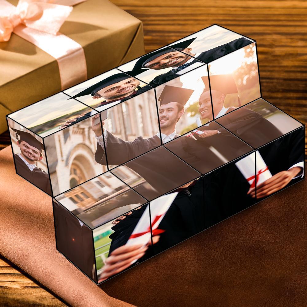 Custom Graduation Puzzle Game Photo Rubic's Cube - auphotoblanket
