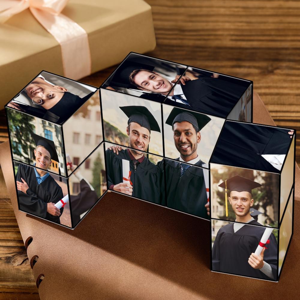 Custom Graduation Puzzle Game Photo Rubic's Cube - auphotoblanket