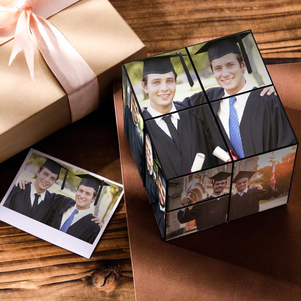 Custom Graduation Puzzle Game Photo Rubic's Cube - auphotoblanket