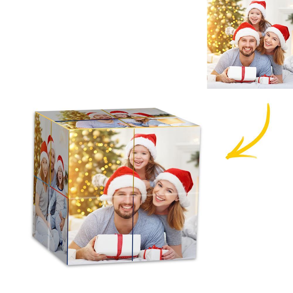 Personalized Infinity Photo Cube Folding Couple Photo Cube - auphotoblanket