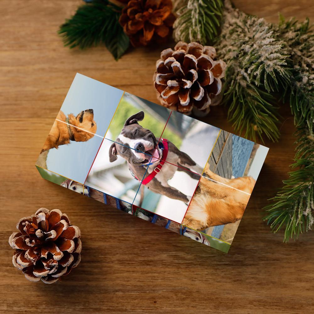 Custom Infinity Photo cube Folding Photo Cube Personalized Gifts - auphotoblanket