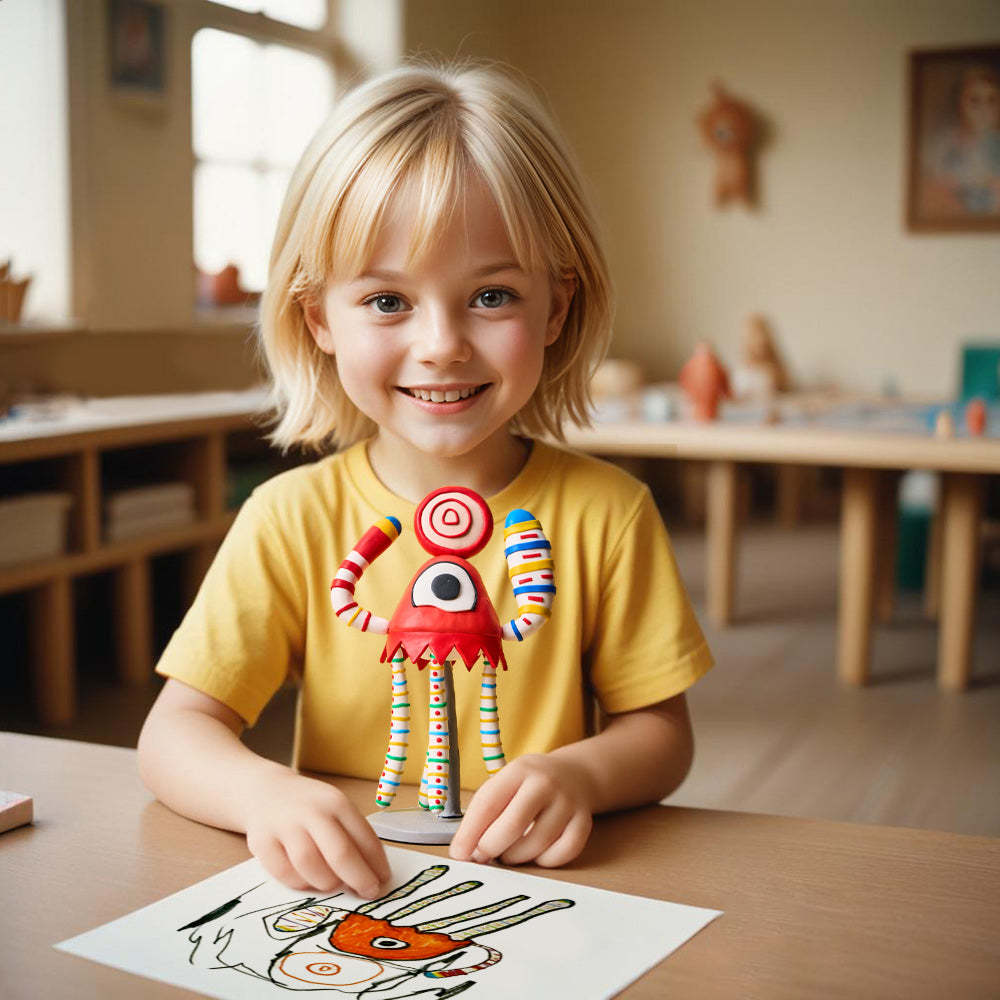 Custom Drawing From Bobblehead Personalized Photo to Bobblehead Replica Unique Gifts for Kids - mysiliconefoodbag