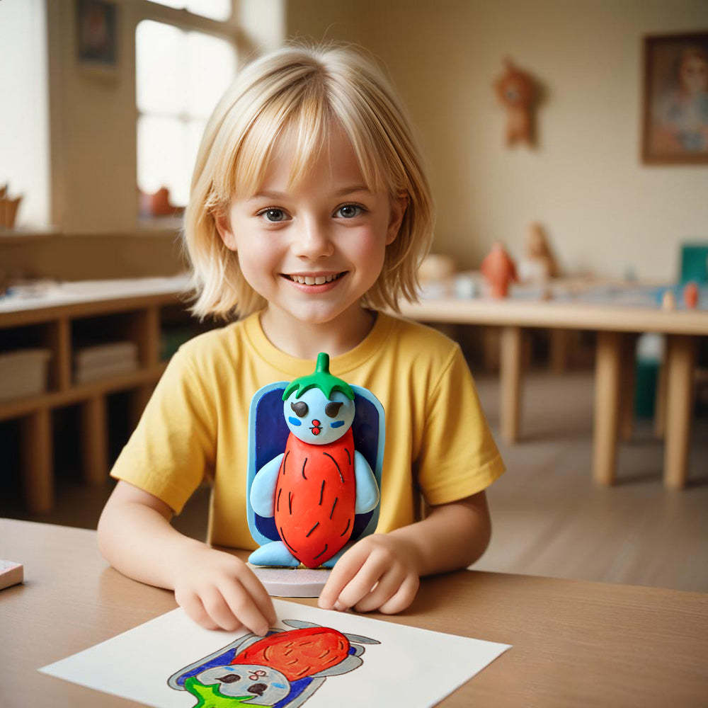Custom Drawing From Bobblehead Personalized Photo to Bobblehead Replica Unique Gifts for Kids - mysiliconefoodbag