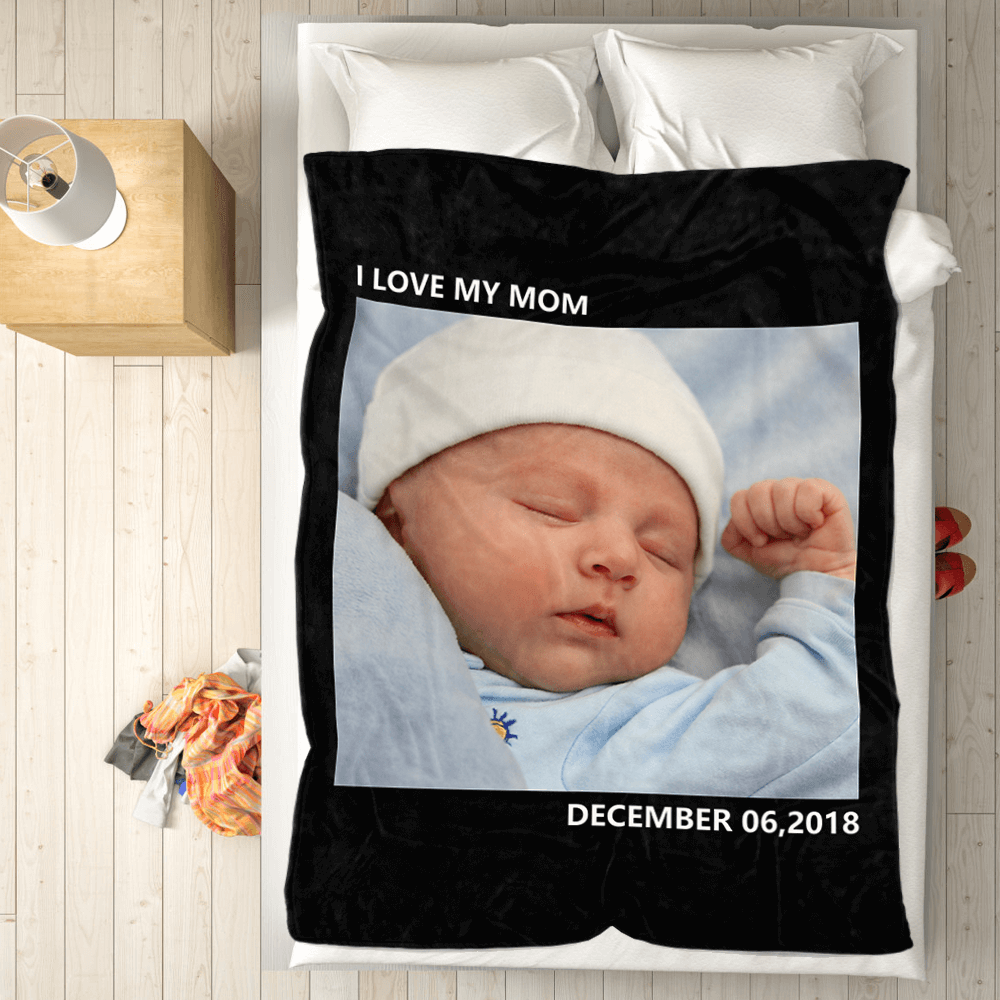 Custom Baby Blankets With Name Custom Swaddle Blankets Photo Blankets Collage Blankets