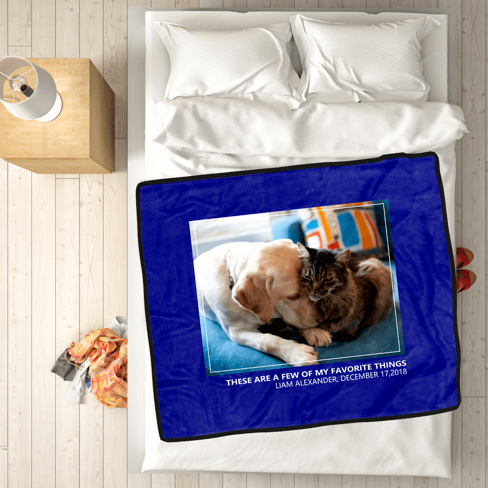 Custom Dog Blankets Personalised Pet Photo Blankets Custom Collage Blankets