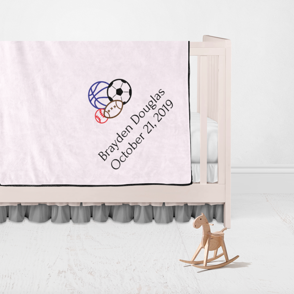 Custom Blankets Personalised Blanket Baby Blanket Name and Birth Date