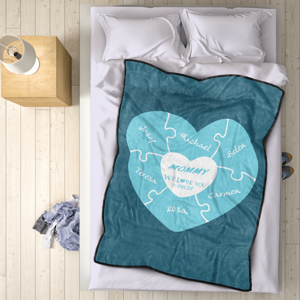 Custom Blankets Personalised Name Blanket We Love You To Pieces
