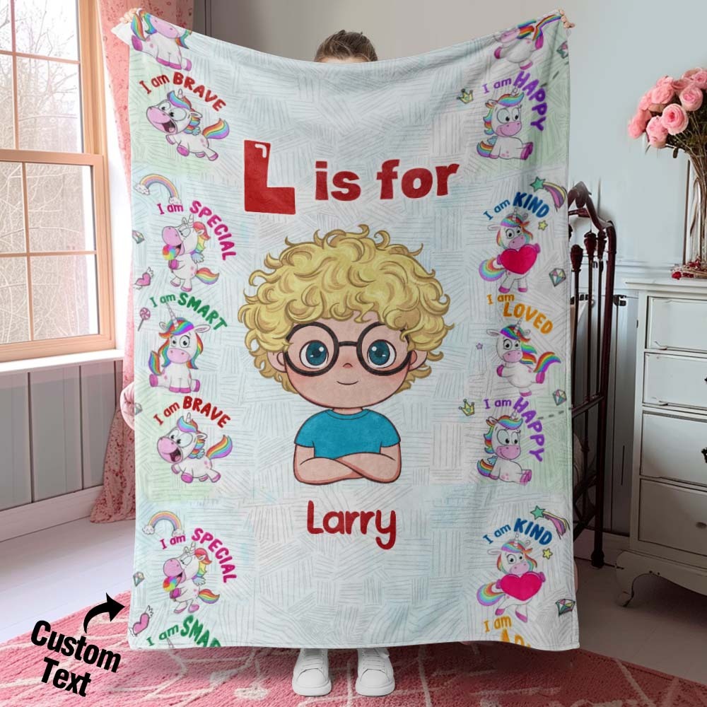Custom Blanket of Dreams Custom Name Soft Throw Ideal Gift for Kid