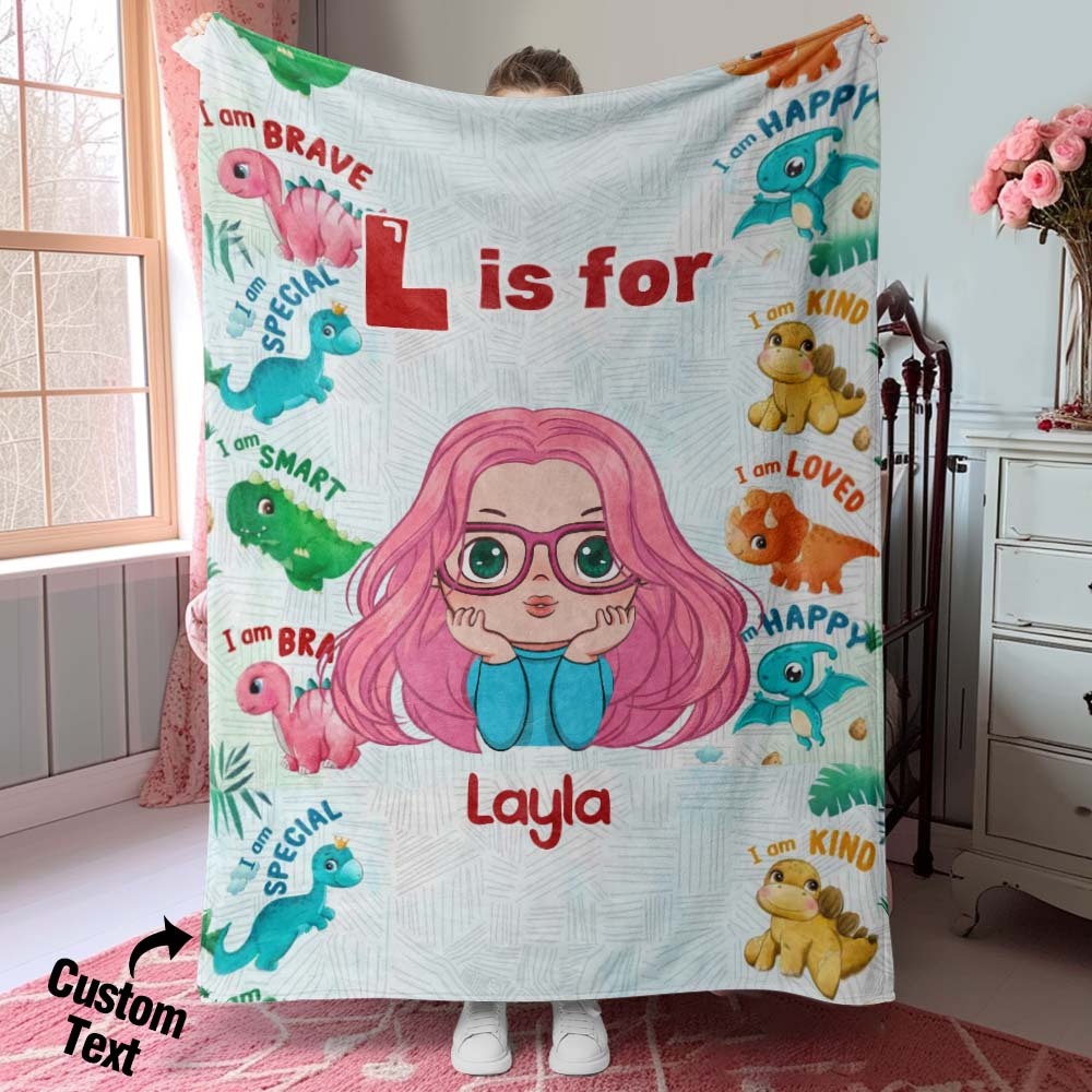 Custom Blanket of Dreams Custom Name Soft Throw Ideal Gift for Kid