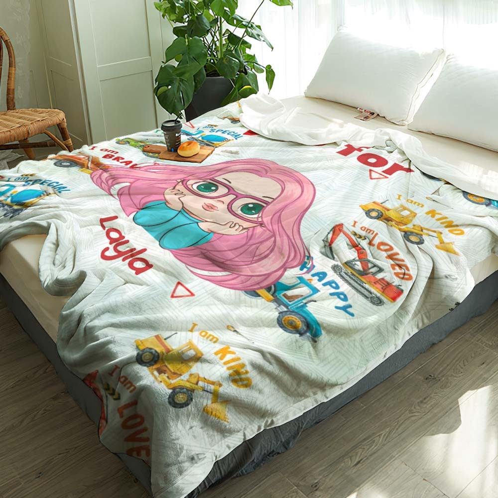Custom Blanket of Dreams Custom Name Soft Throw Ideal Gift for Kid - auphotoblanket