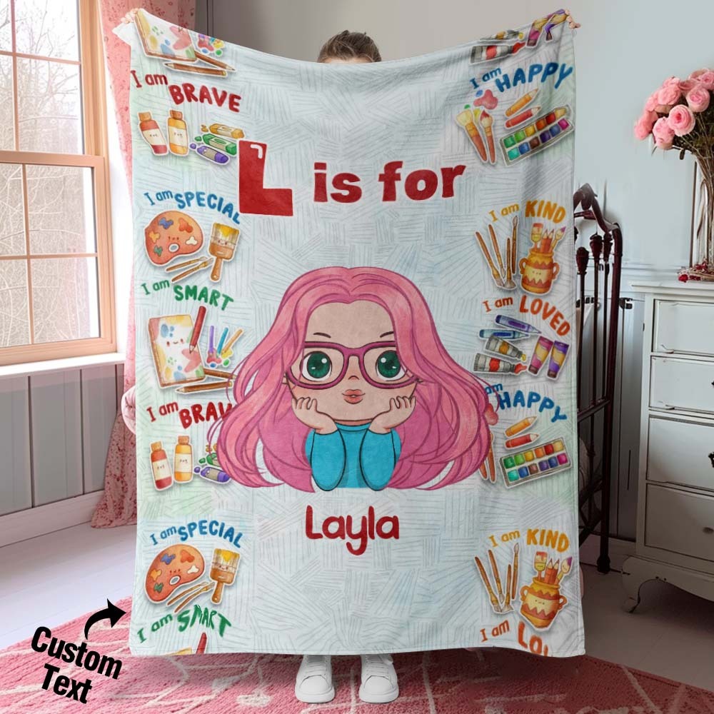 Custom Blanket of Dreams Custom Name Soft Throw Ideal Gift for Kid