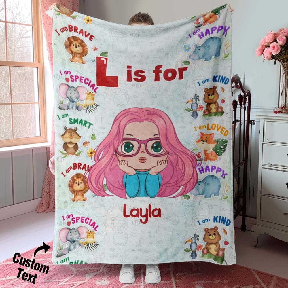 Custom Blanket of Dreams Custom Name Soft Throw Ideal Gift for Kid
