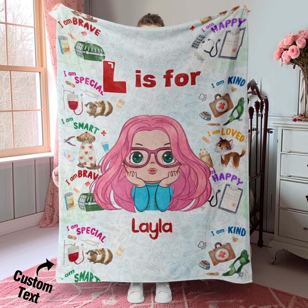 Custom Blanket of Dreams Custom Name Soft Throw Ideal Gift for Kid