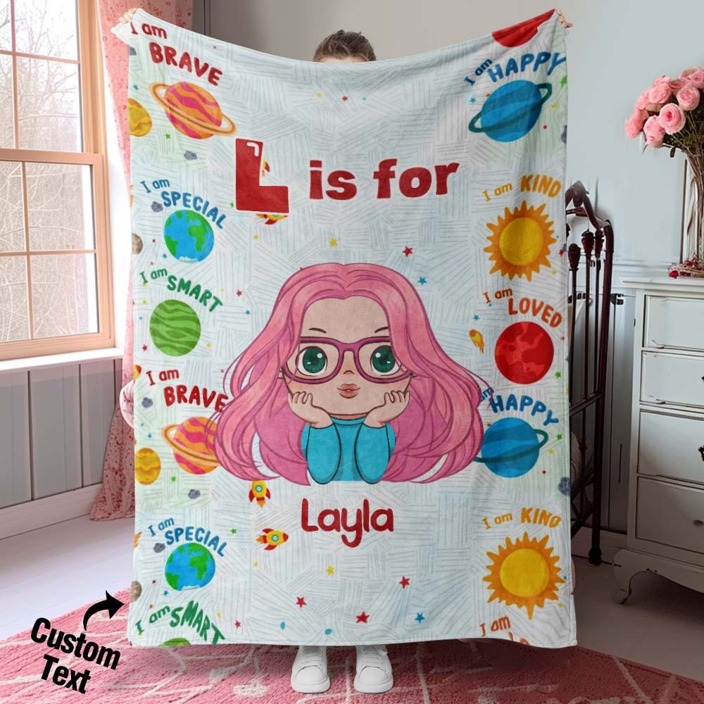 Custom Blanket of Dreams Custom Name Soft Throw Ideal Gift for Kid