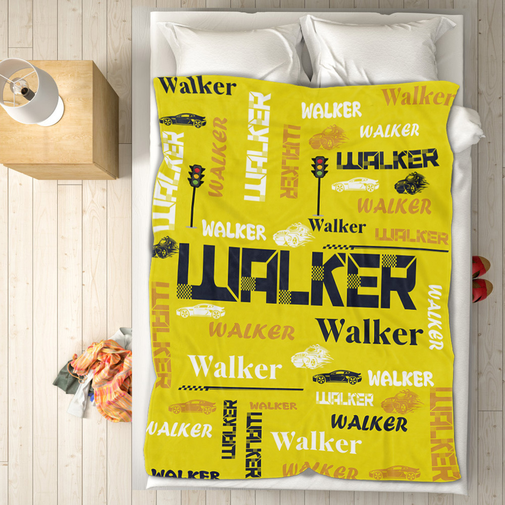 Personalized Custom Name with Heart Blankets Gifts for Lovers - auphotoblanket