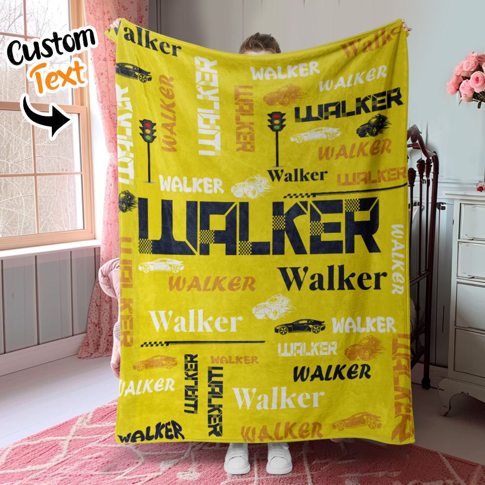Personalized Custom Name with Heart Blankets Gifts for Lovers - auphotoblanket