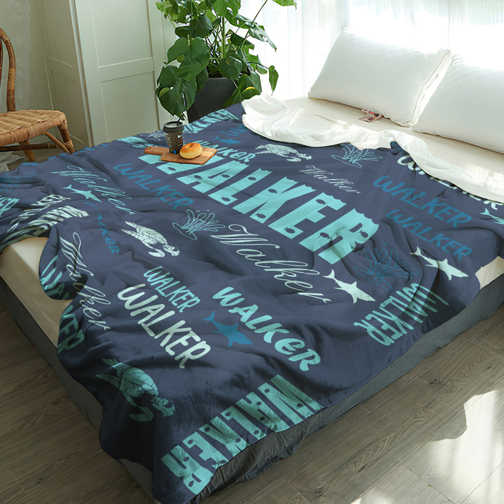 Personalized Custom Name with Heart Blankets Gifts for Lovers - auphotoblanket