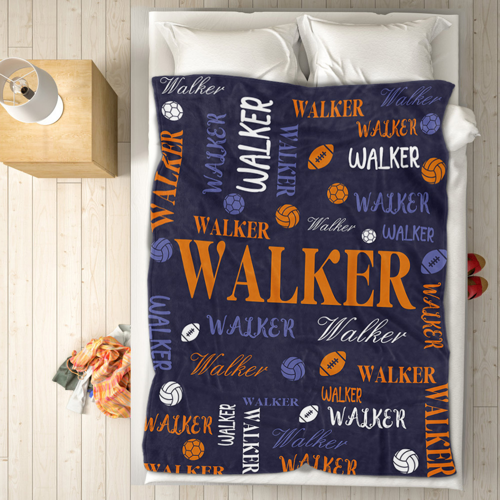 Personalized Custom Name with Heart Blankets Gifts for Lovers - auphotoblanket