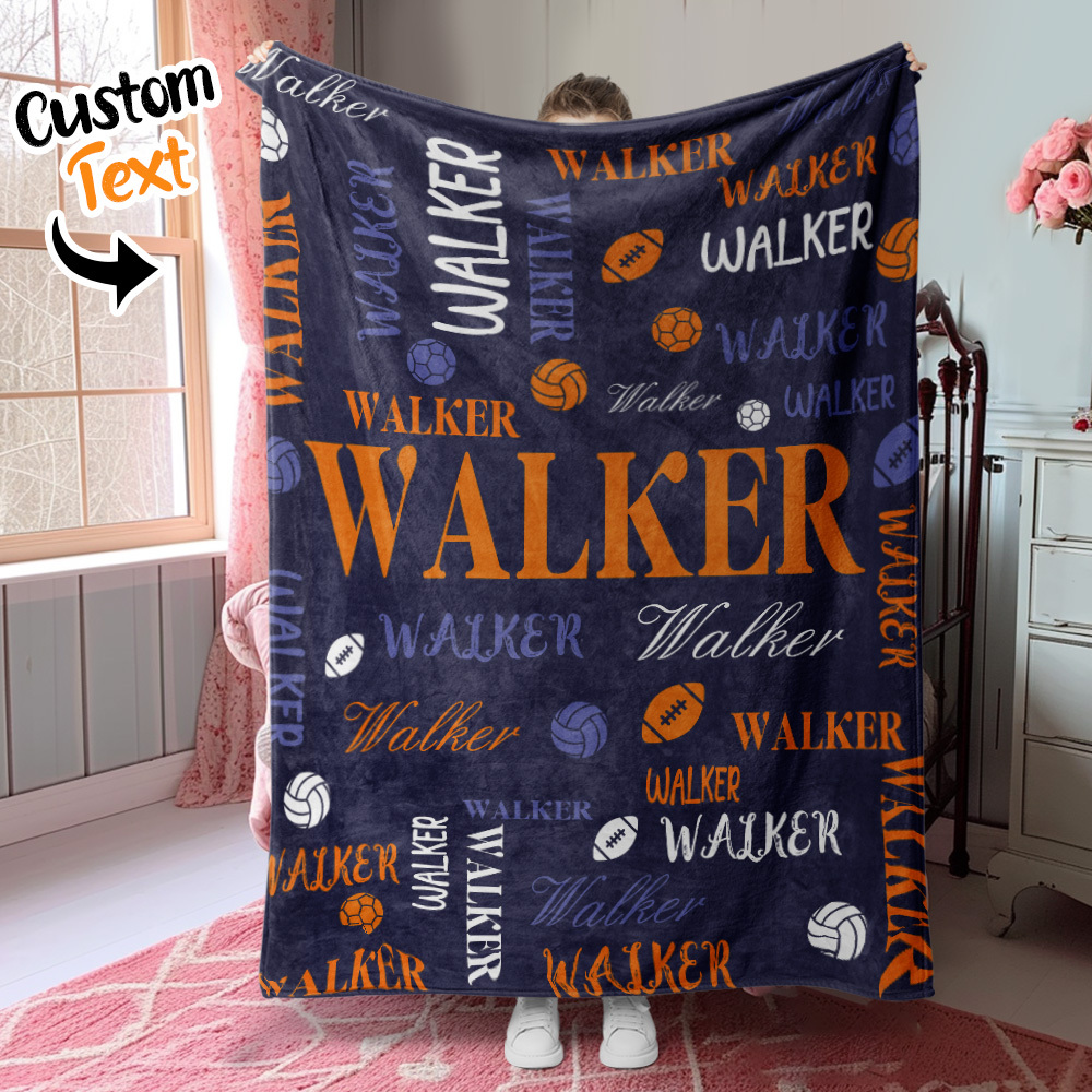 Personalized Custom Name with Heart Blankets Gifts for Lovers - auphotoblanket
