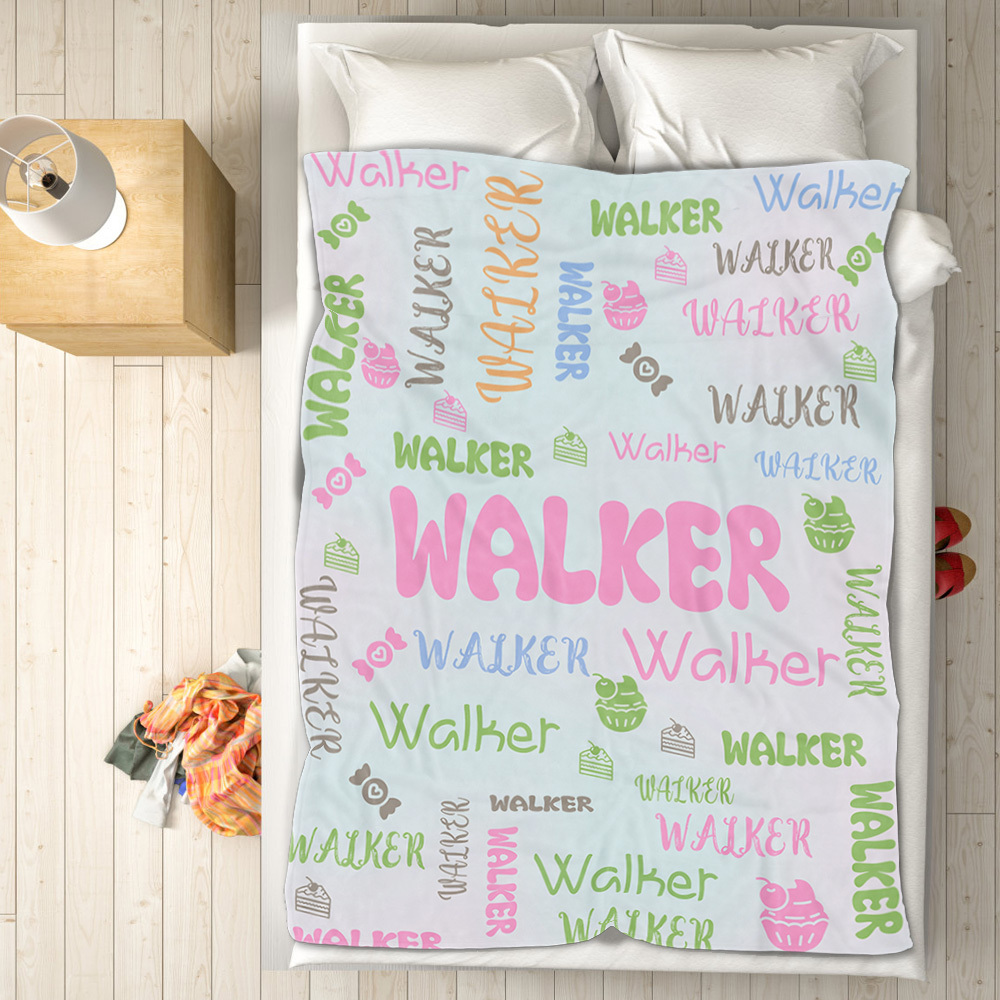 Personalized Custom Name with Heart Blankets Gifts for Lovers - auphotoblanket