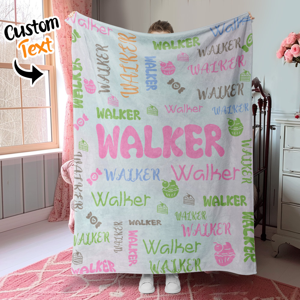 Personalized Custom Name with Heart Blankets Gifts for Lovers - auphotoblanket